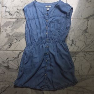 denim snap dress (w/ pockets!)